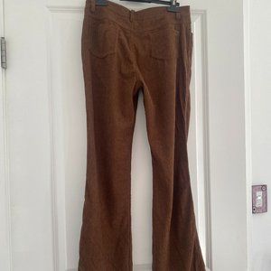 Brown Corduroy Flare Pants